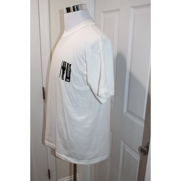 Vintage SKA Punk Music Tour T Shirt Tee White 2-Sided Mens Size L Single Stitch - Picture 5 of 9